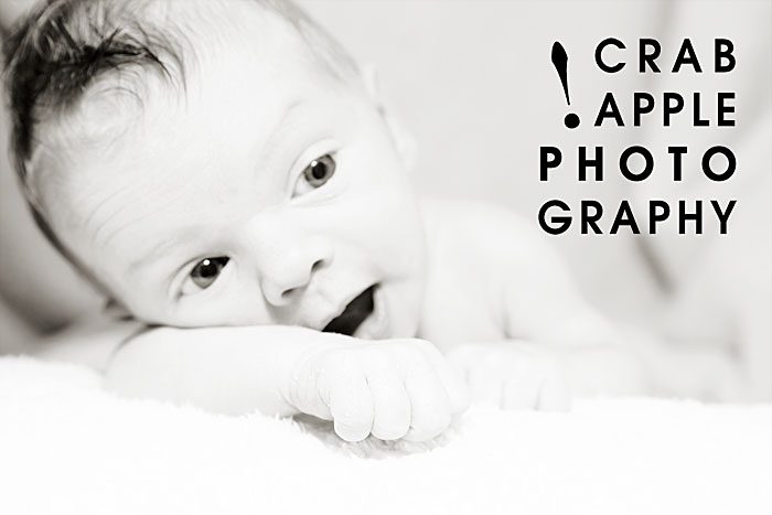 Black and White Baby Photography
