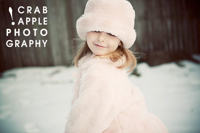 winter child photography