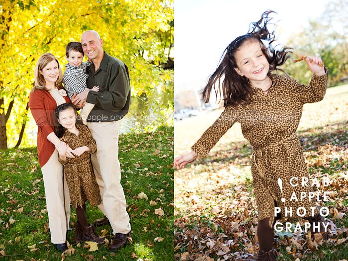 autumn outdoor family portraits