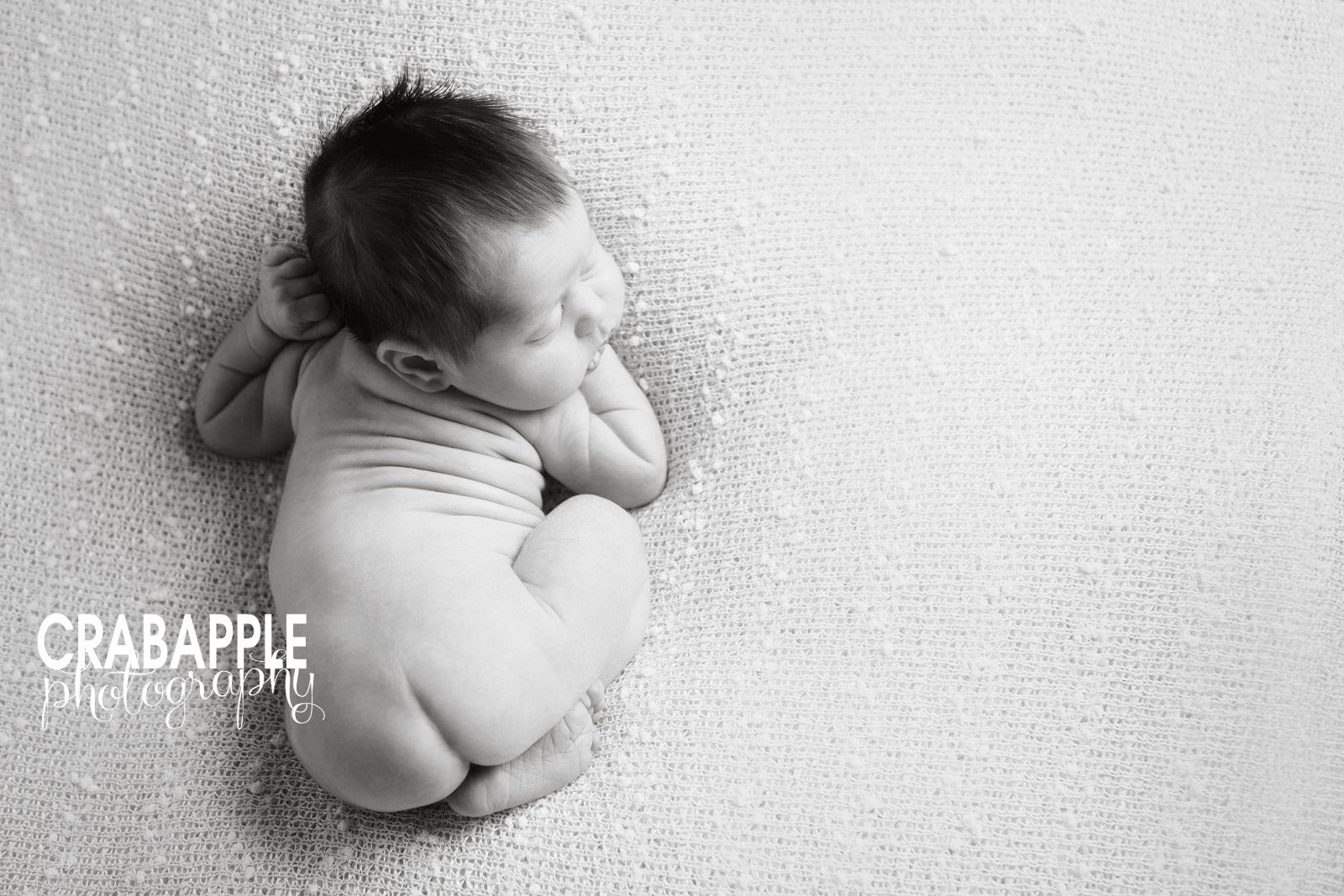 Acton Newborn Photography Black and White