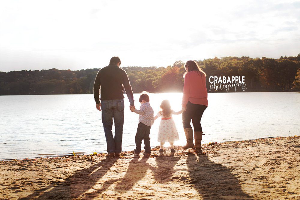 fall waterside family photography winchester
