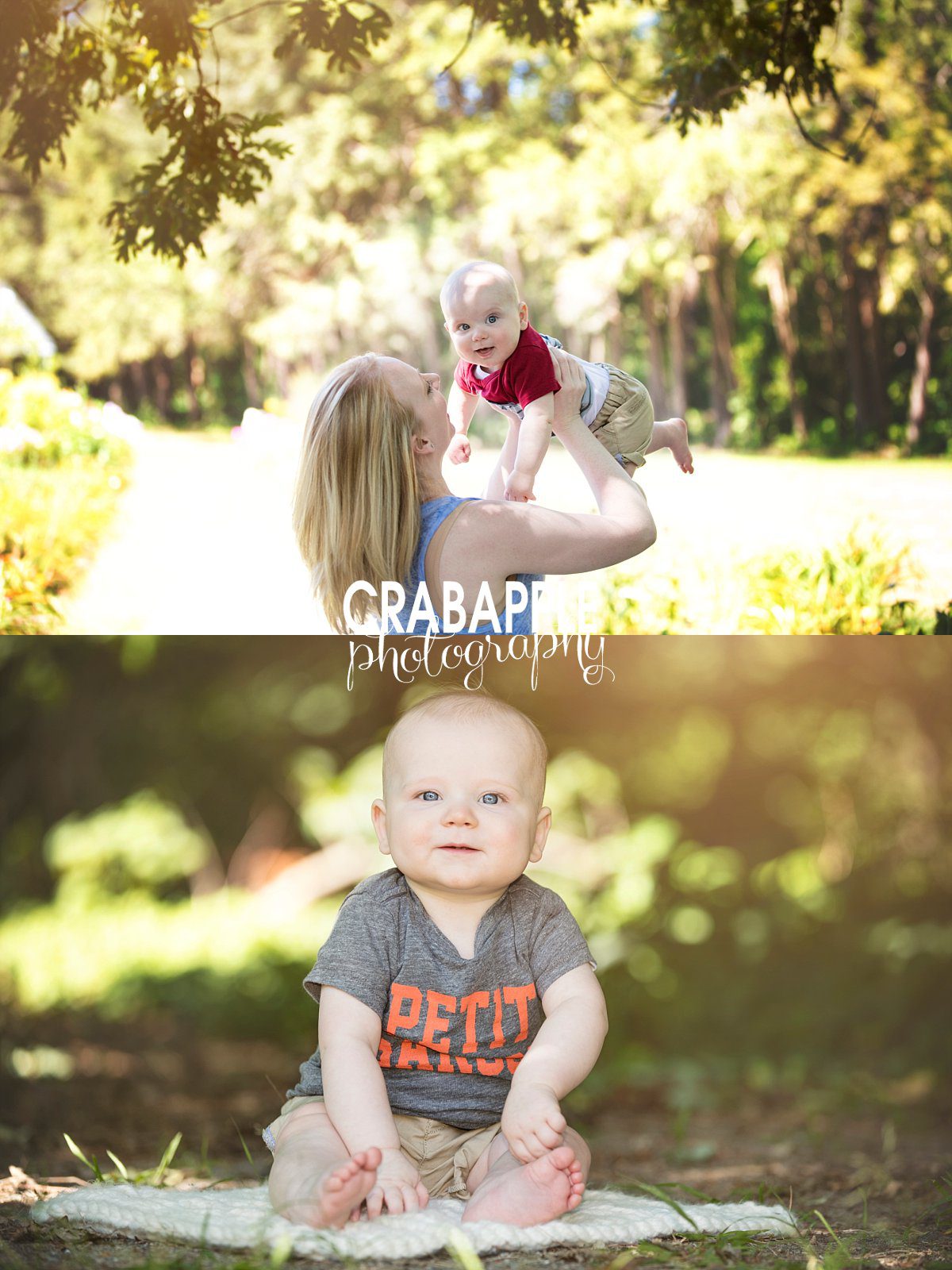 six month old baby portraits natick