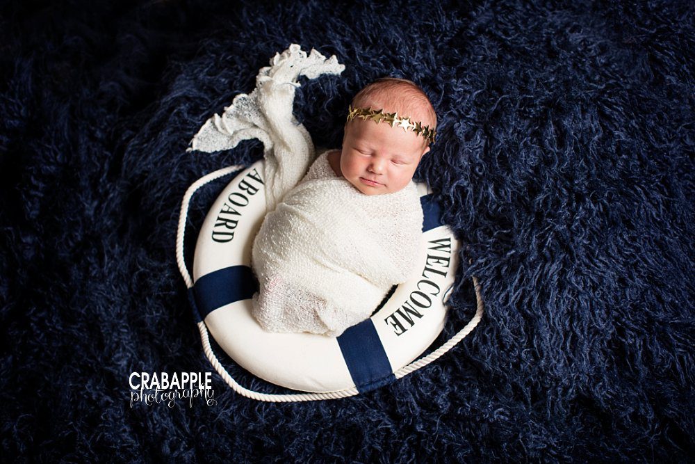 wilmington newborn photography with props