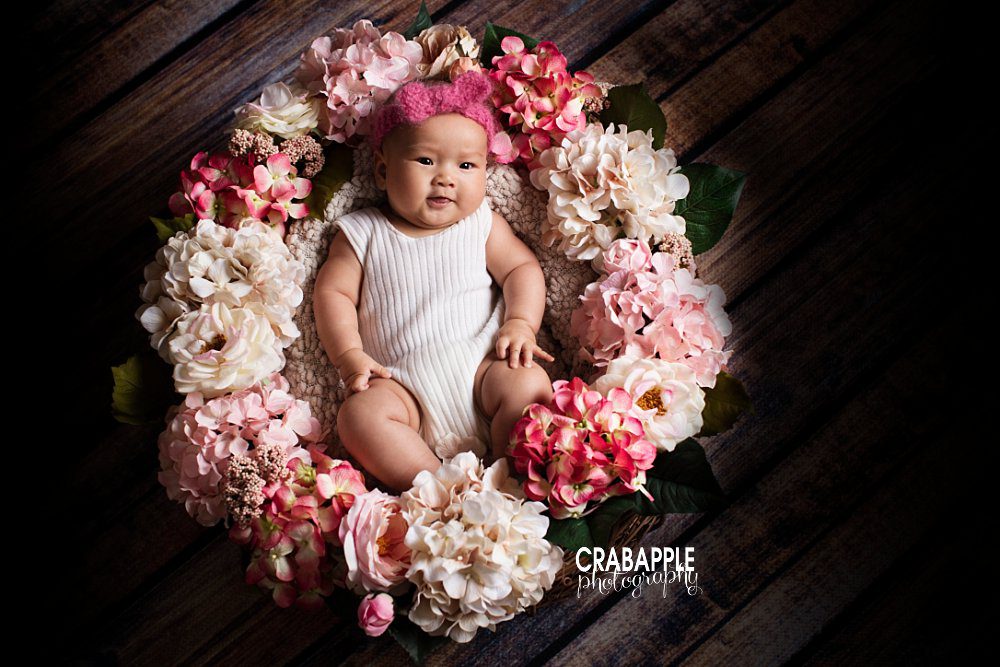 100 days baby portrait photography