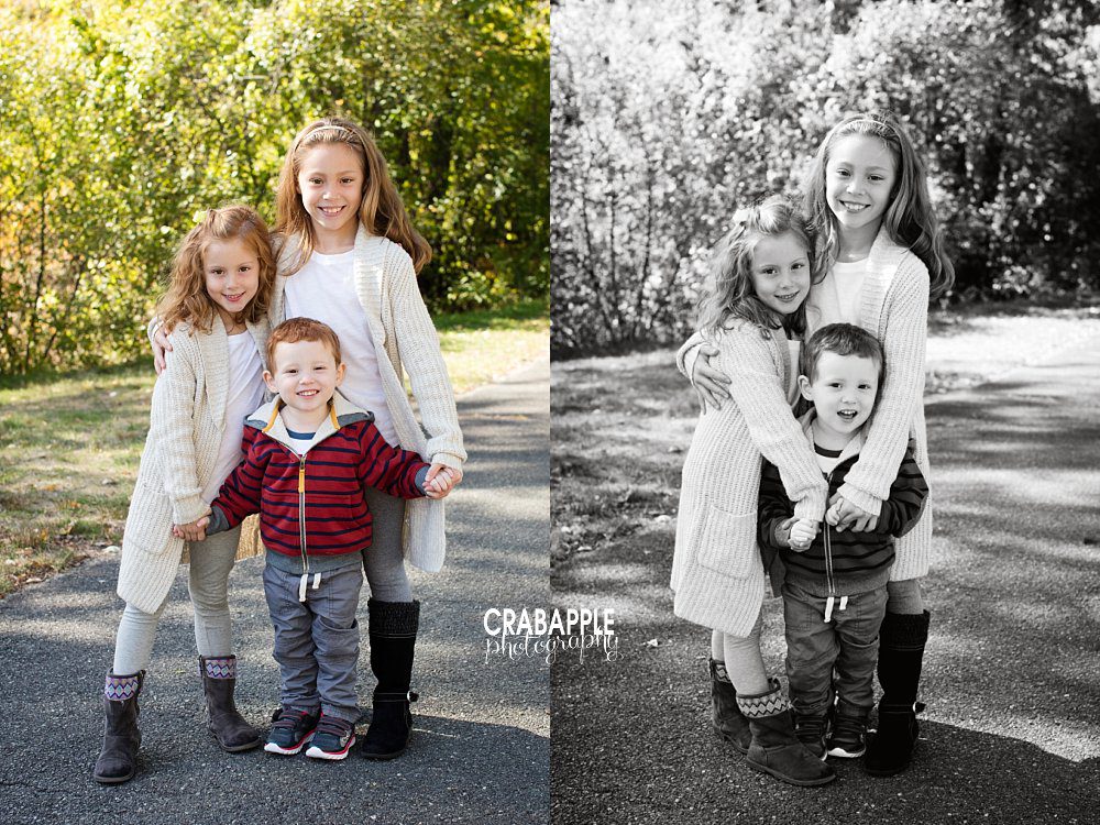 outdoor sibling photography andover ma