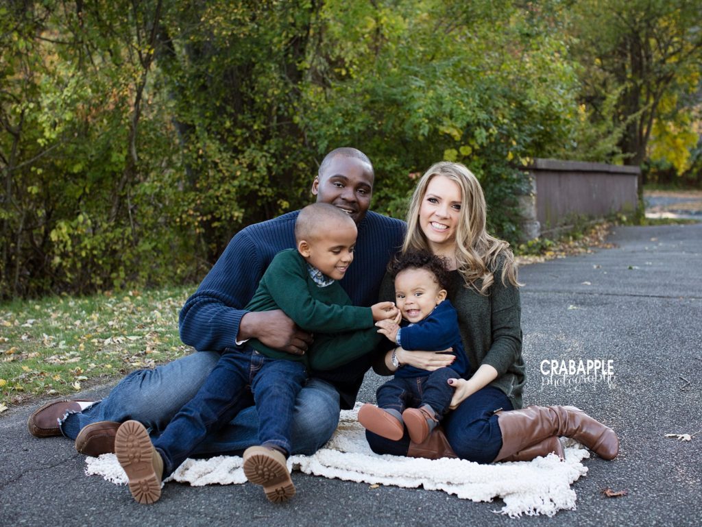 Happy Family Portraits Outdoor near Boston