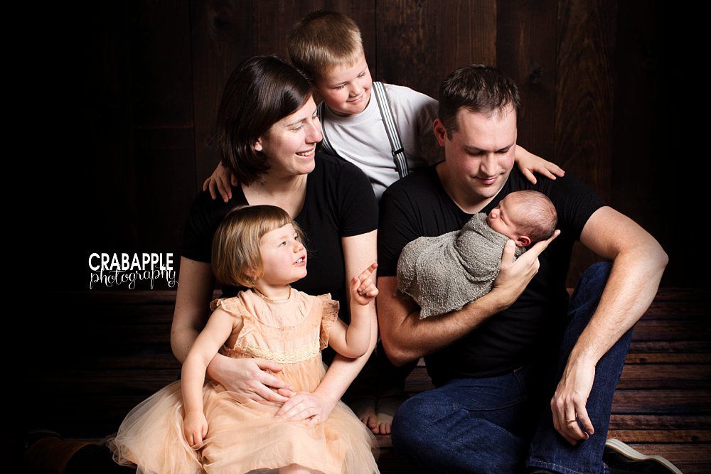roslindale family and newborn portrait