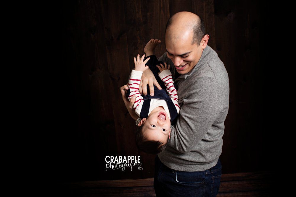 somerville ma baby and dad portrait