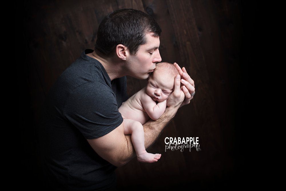 charlestown newborn and father photo