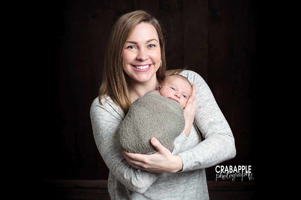 southern nh mom and newborn portrait