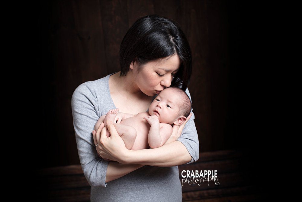 mom and newborn photo cambridge ma