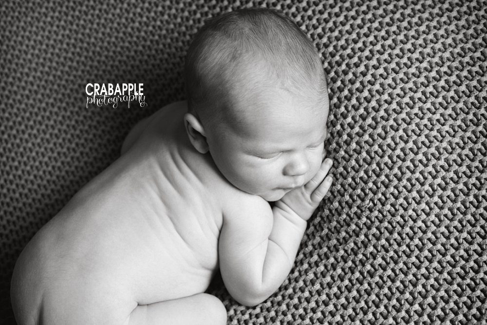 black and white newborn photography north reading