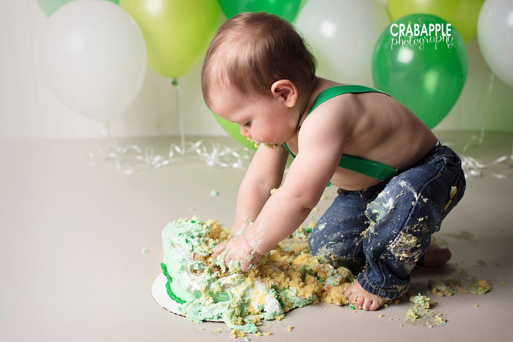 St. Patrick's Day cake smash