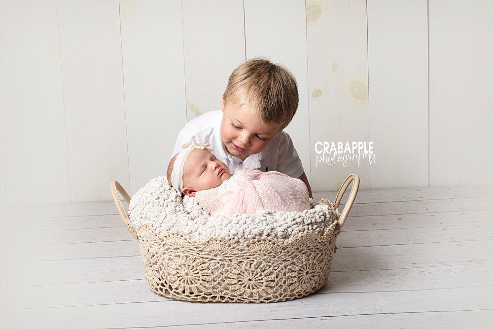north andover newborn and brother photos