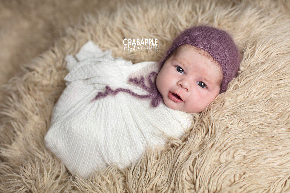 one month old infant photography
