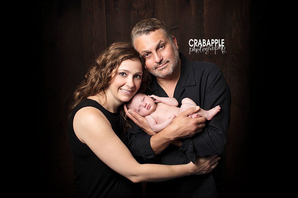 north shore newborn family portraits