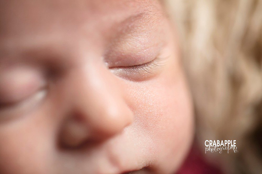 newborn photos eyelashes