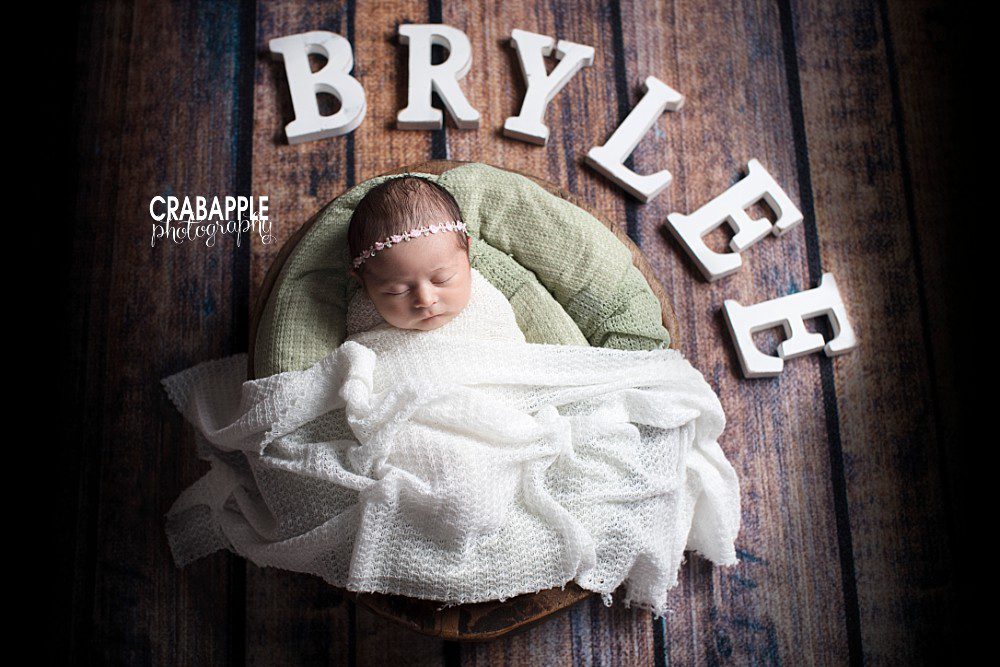 baby portraits with name