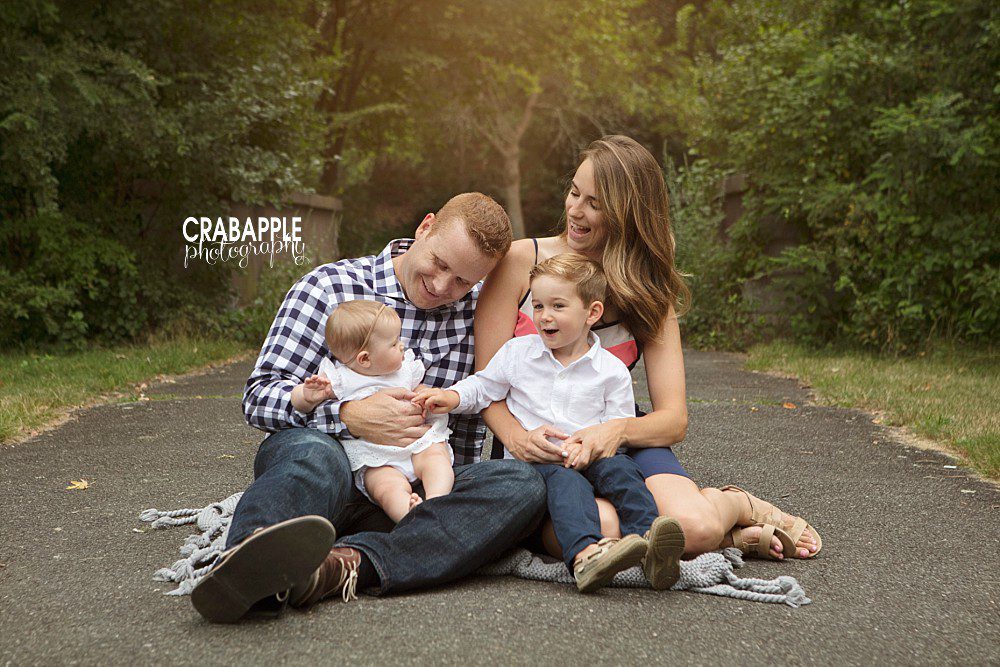 family photos with baby boston