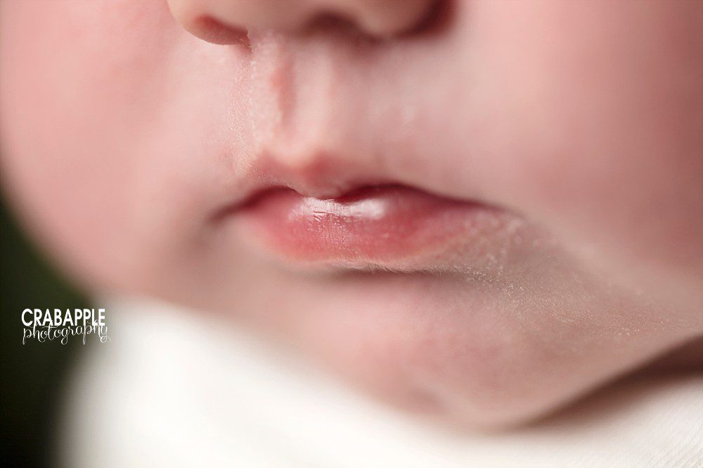 newborn portraits lips
