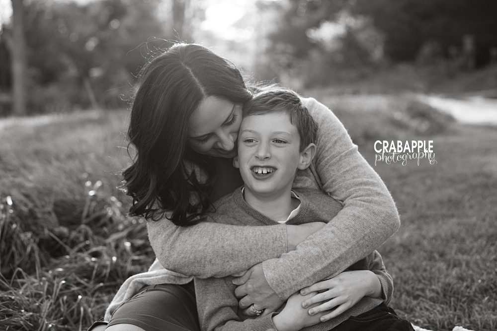 black and white mother son pictures