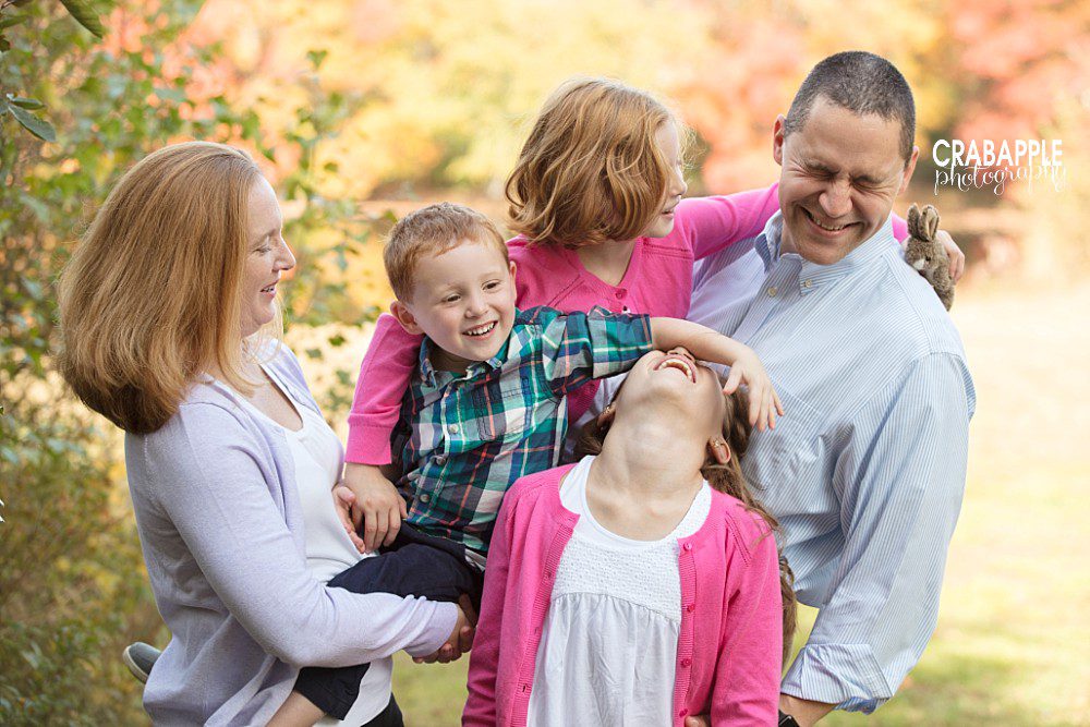 outdoor family portraits andover