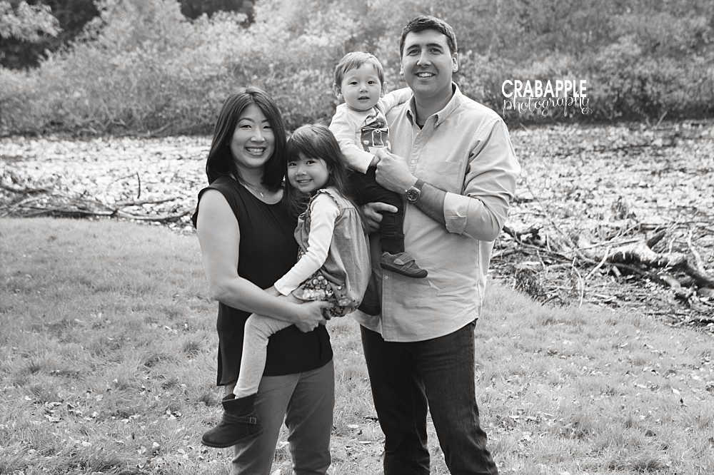 black and white family photos boston