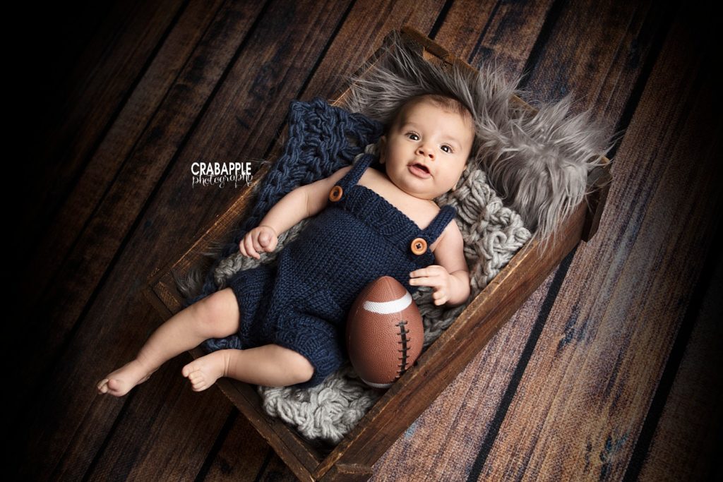 baby photos with football boston