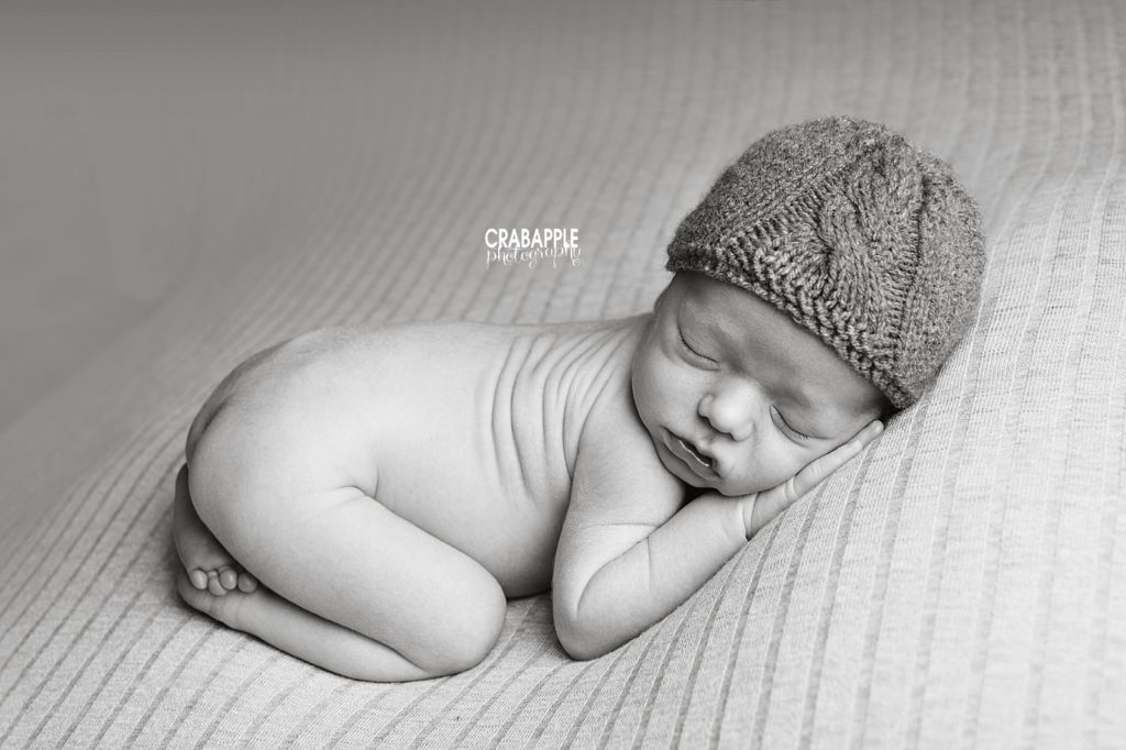 black and white newborn photos andover