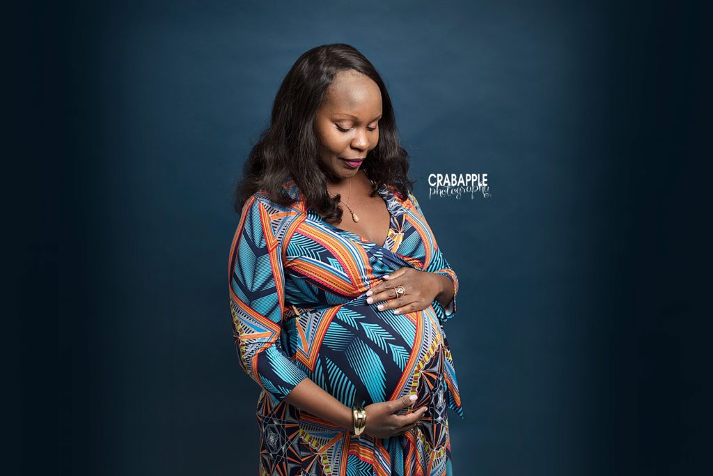 colorful pregnancy photography