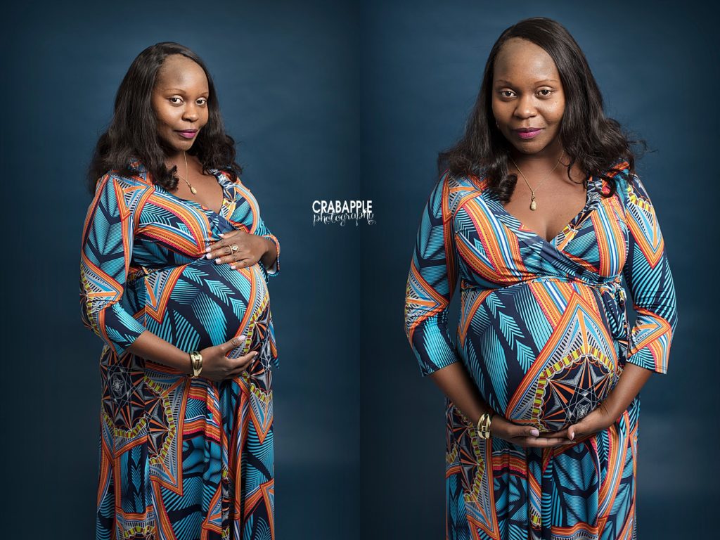 vivid colorful maternity photography