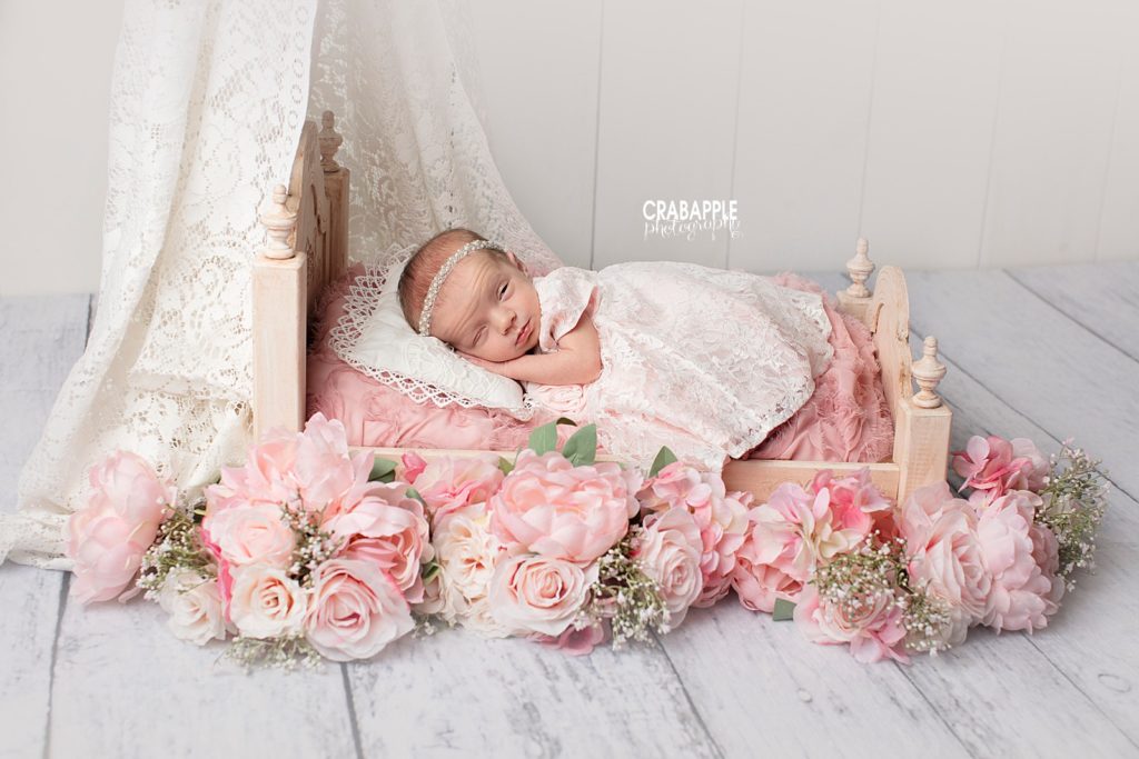 disney princess inspired newborn portraits