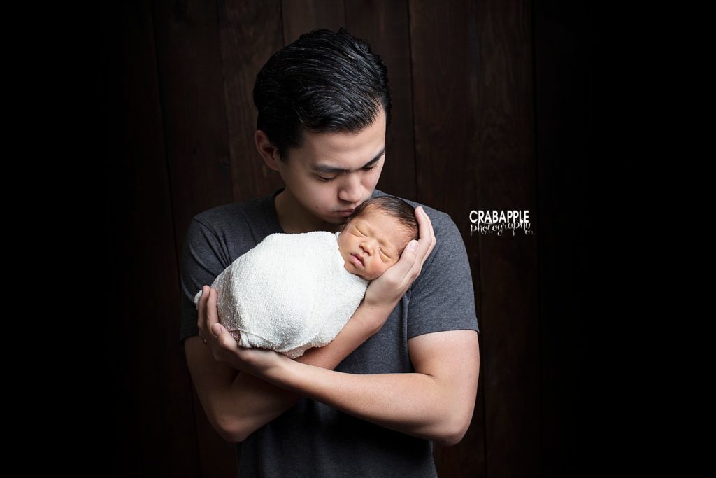 dad and baby photography