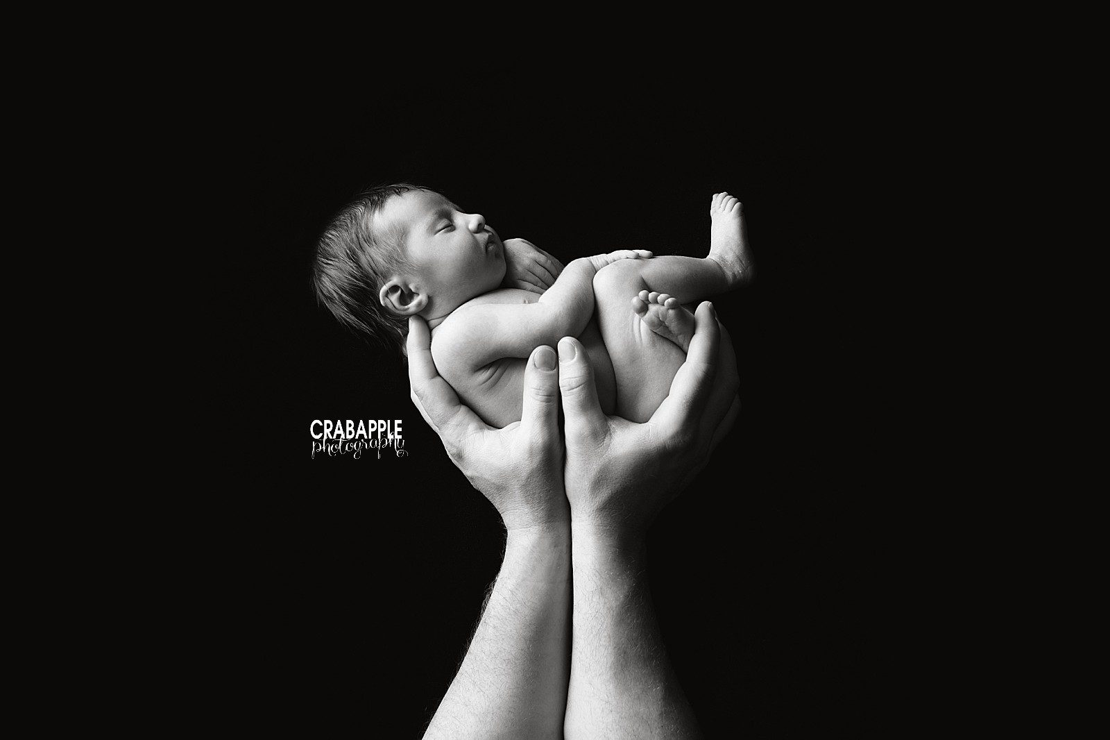 Black and White Baby Photographer