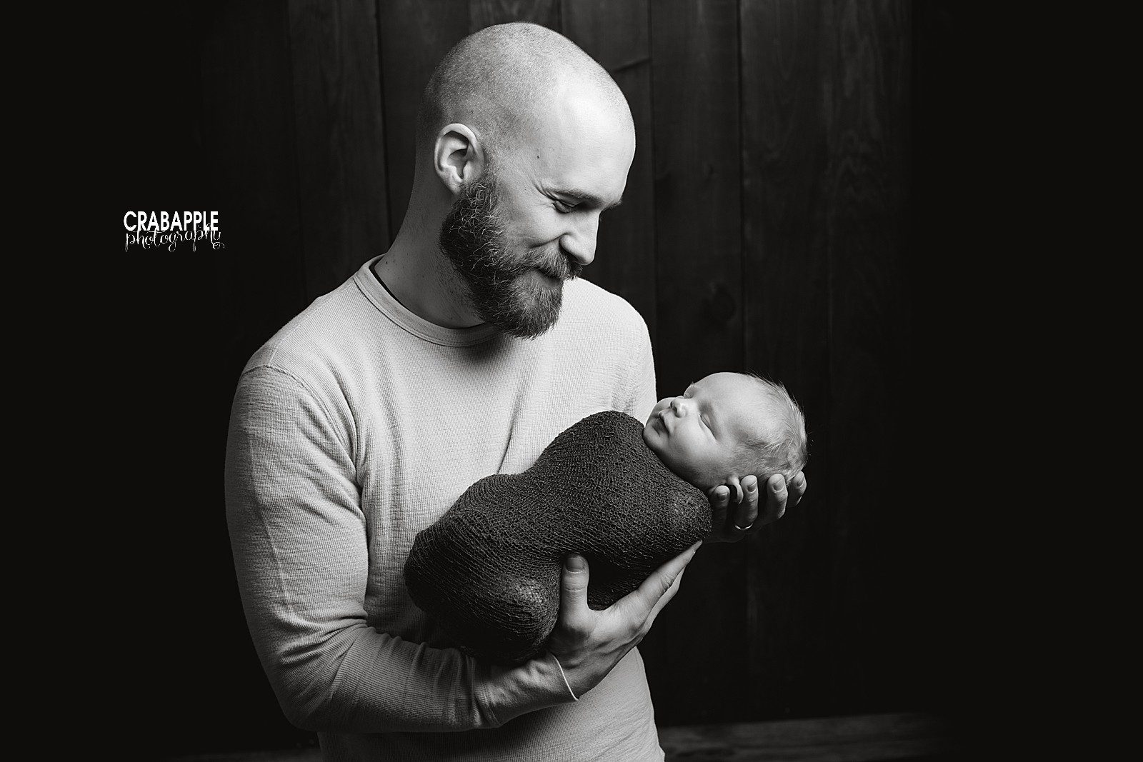 southern nh dad and newborn photos