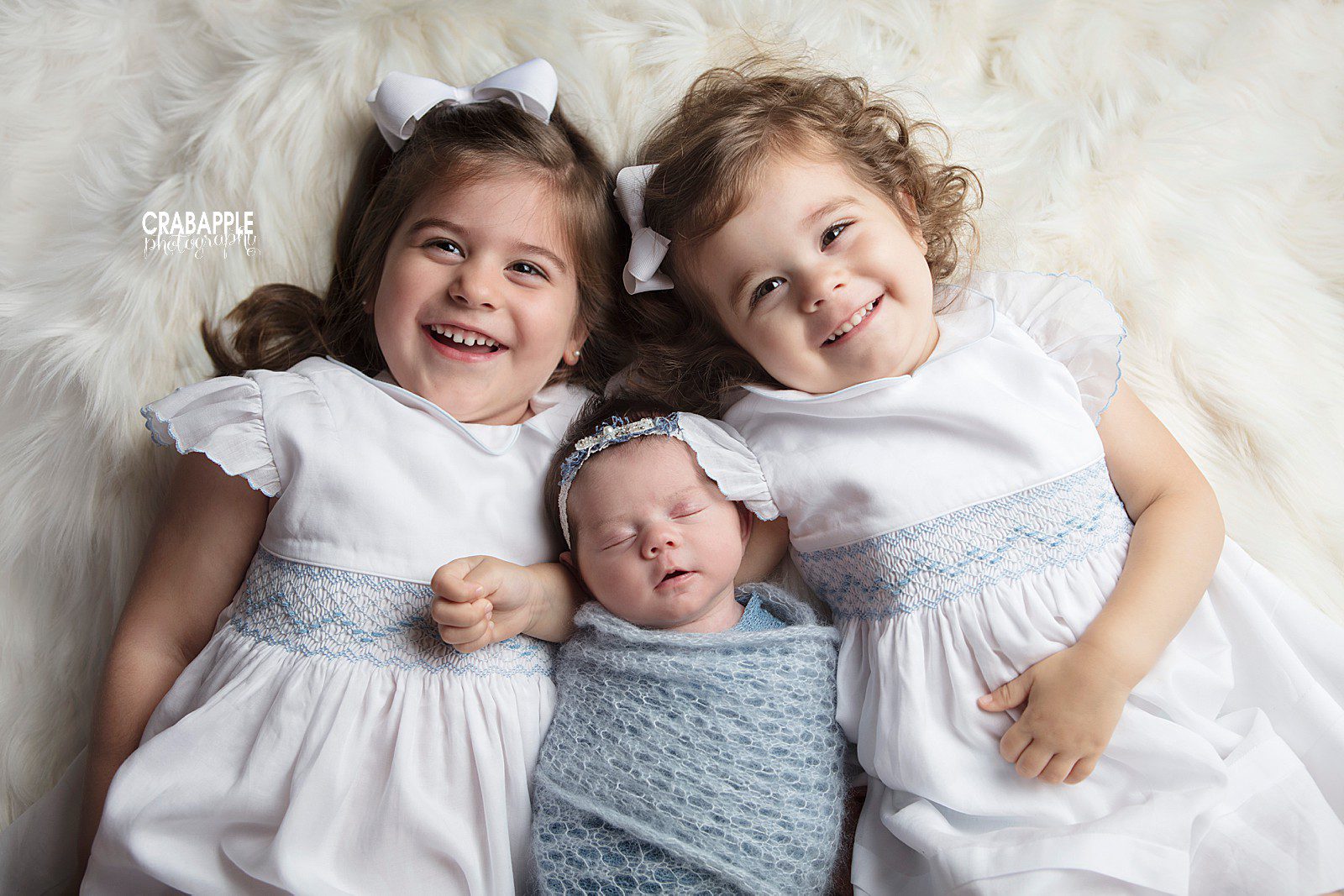 smiling sister photos with newborn topsfield ma