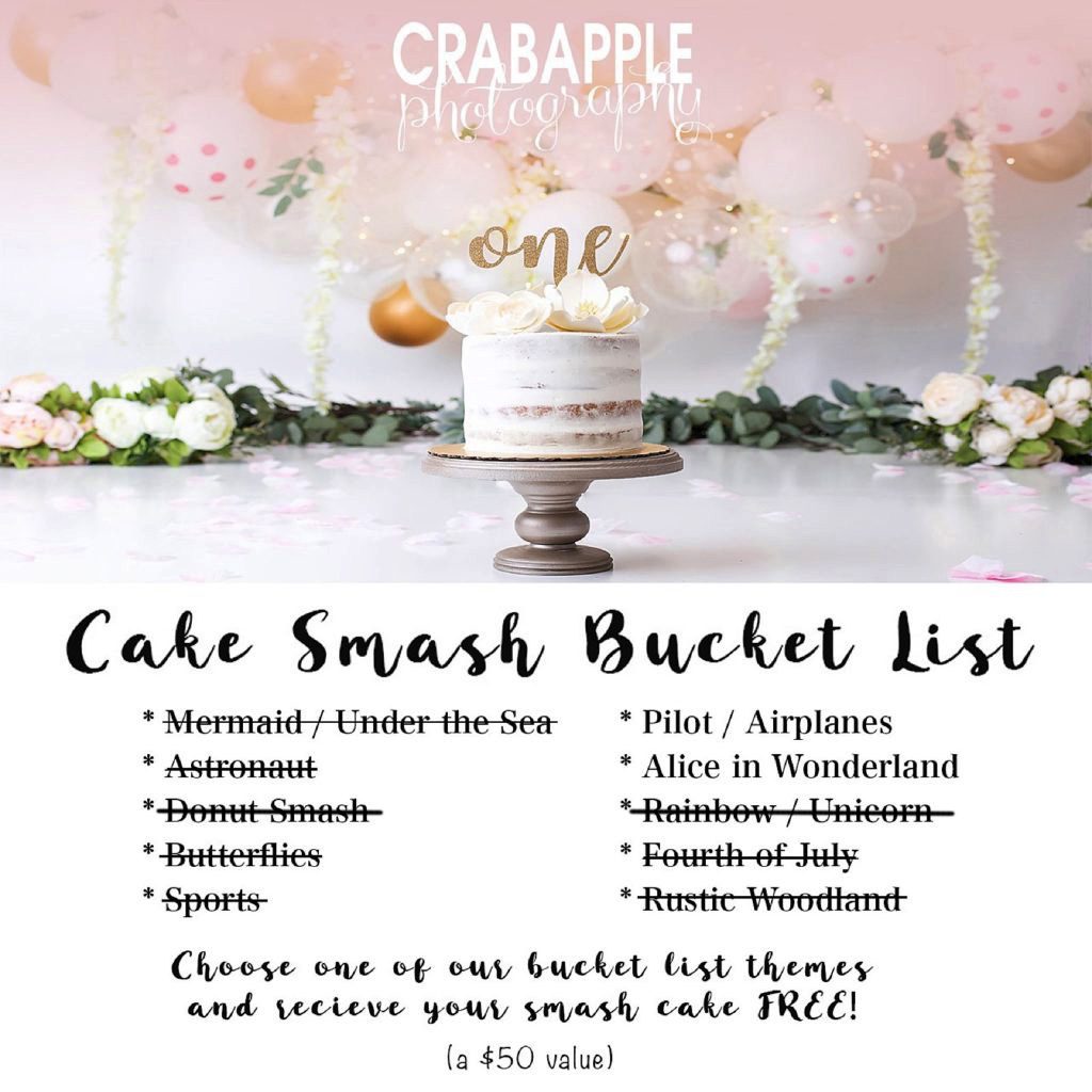 cake smash photography bucket list
