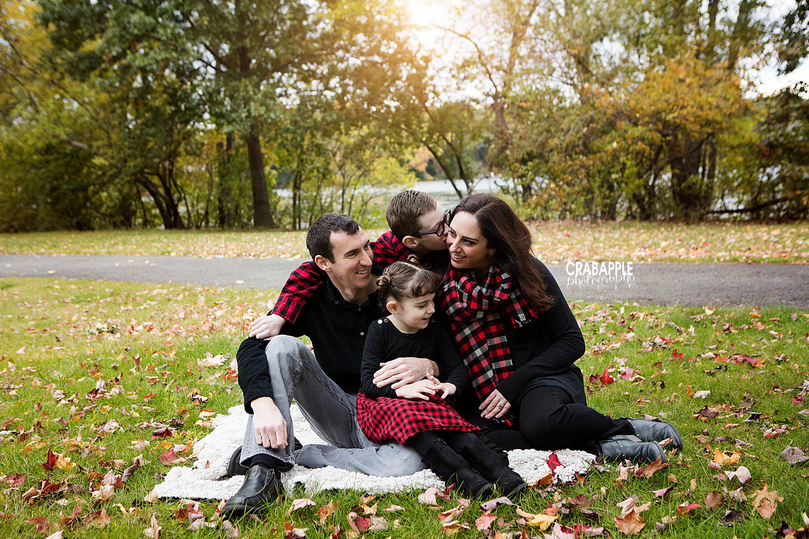 outdoor fall family photos boston