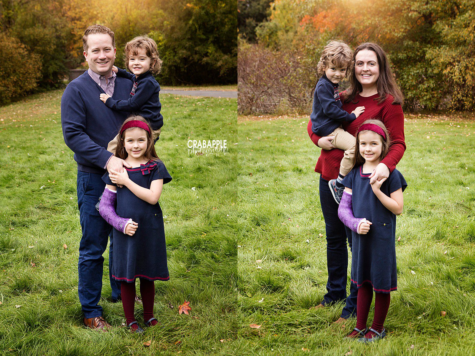 parents with child photos outdoors fall