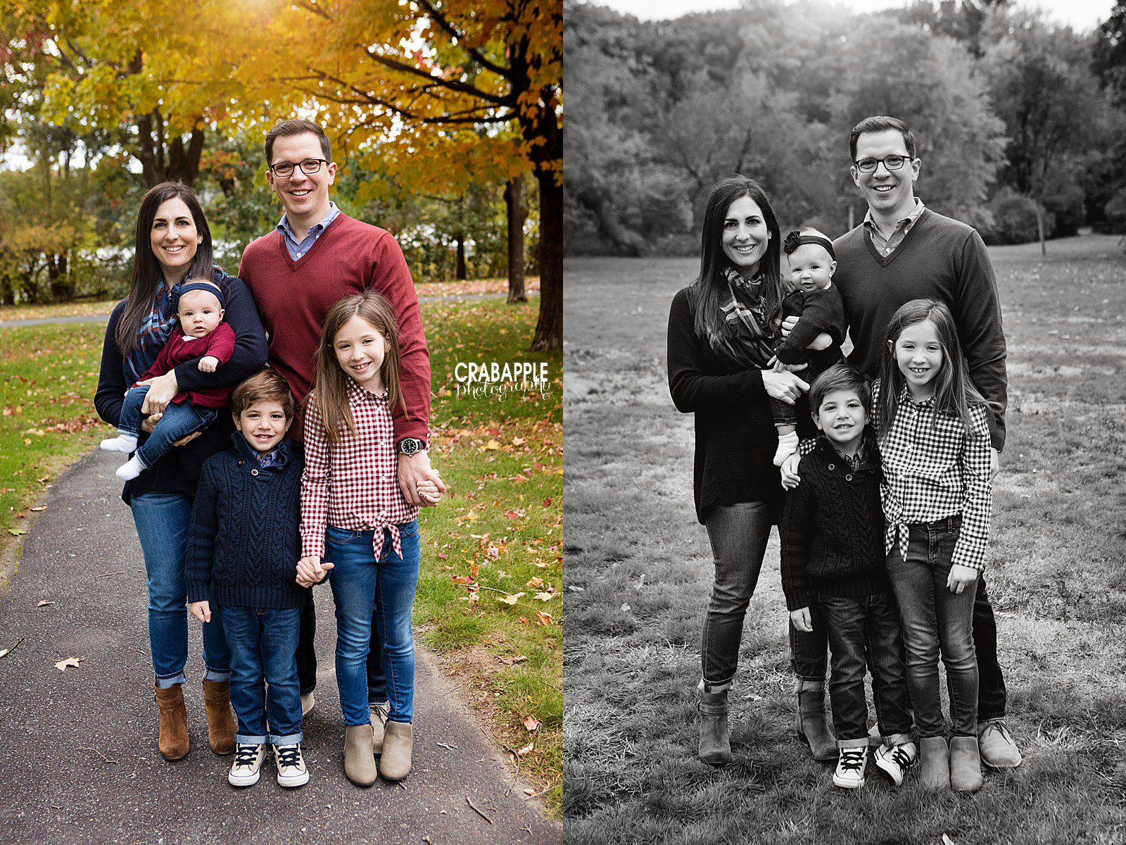 outdoor fall family portraits merrimack valley