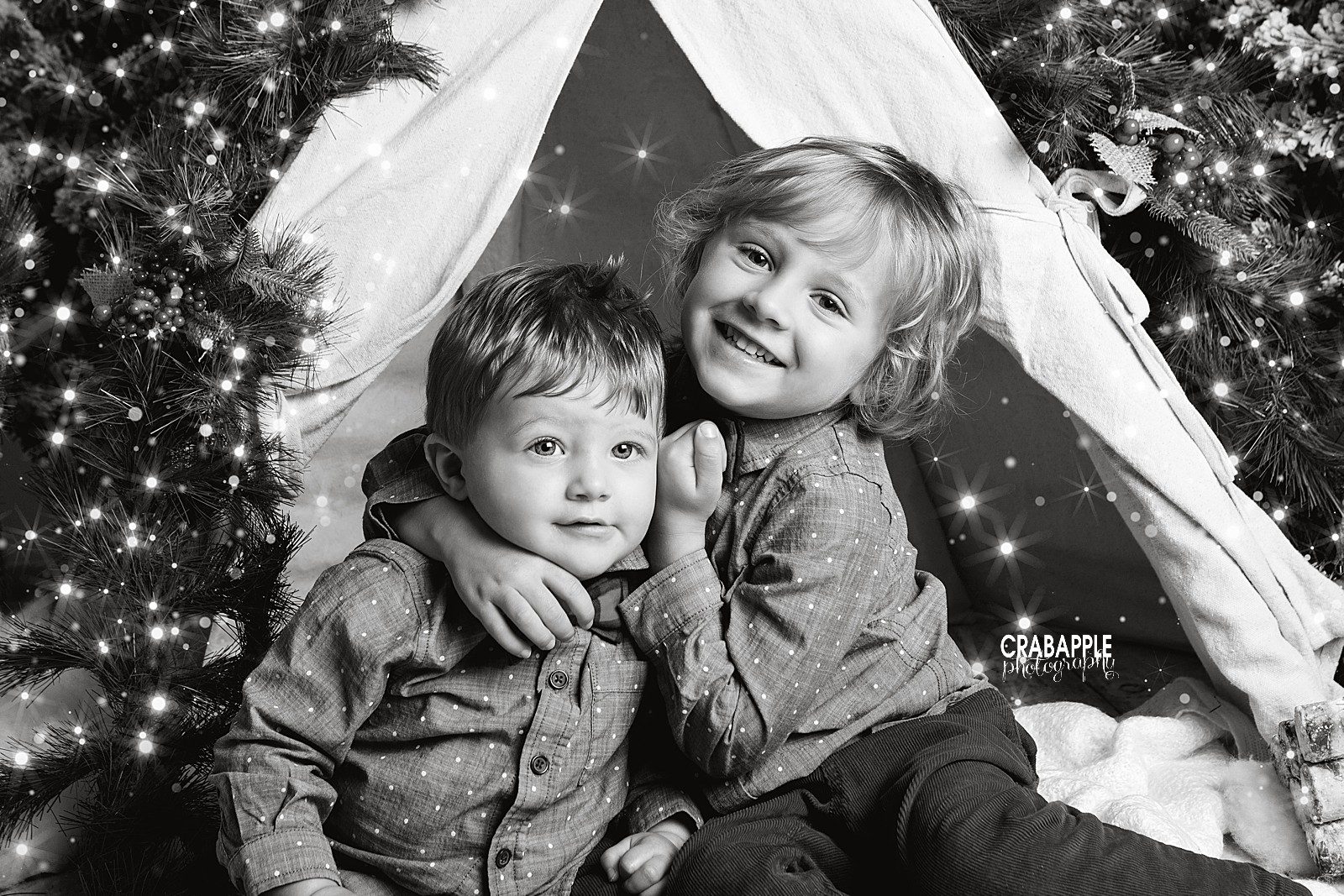 black and white christmas card photos 