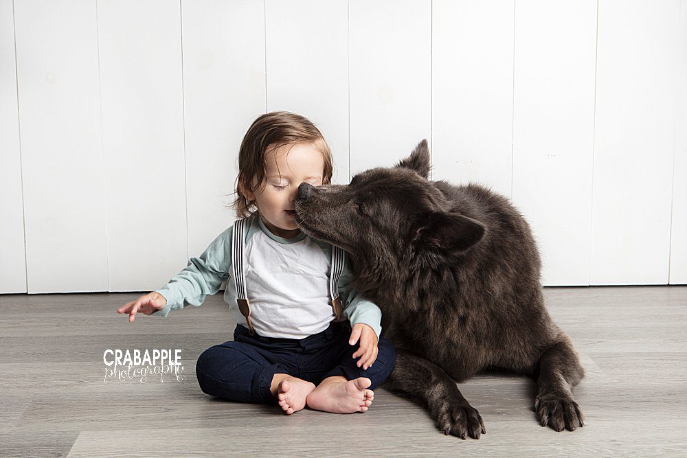 funny baby photos with pets