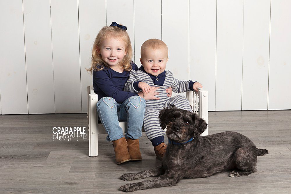 child photos with pets andover