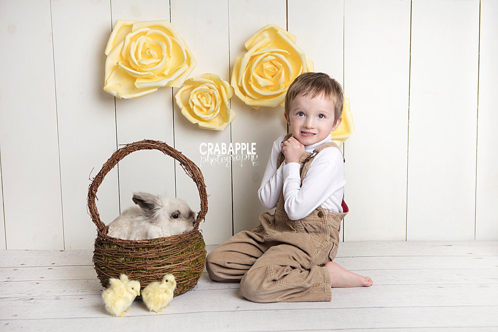 boston child photographer with bunny