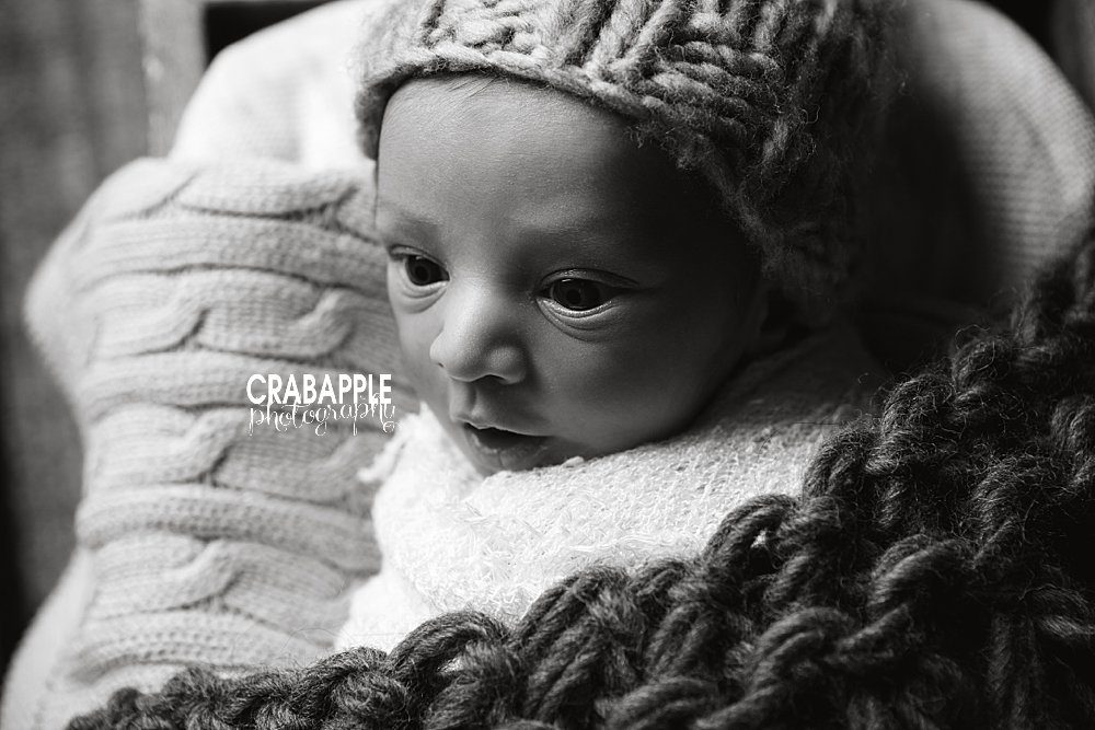 lowell ma black and white newborn pictures