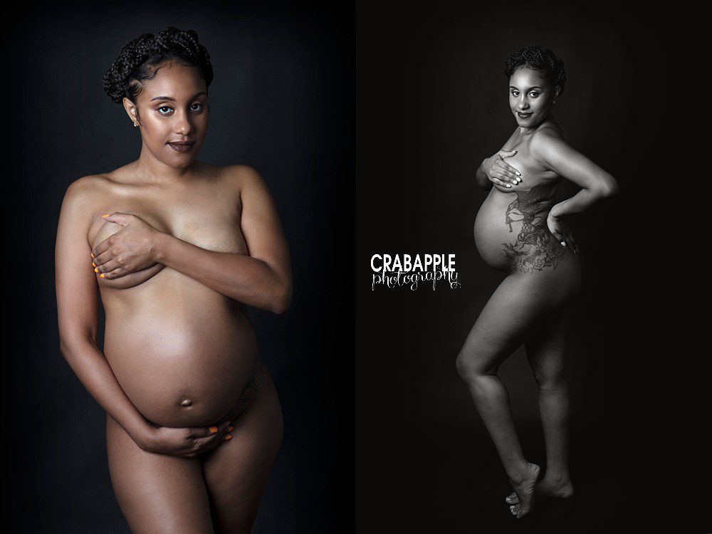 nude maternity portrait ideas