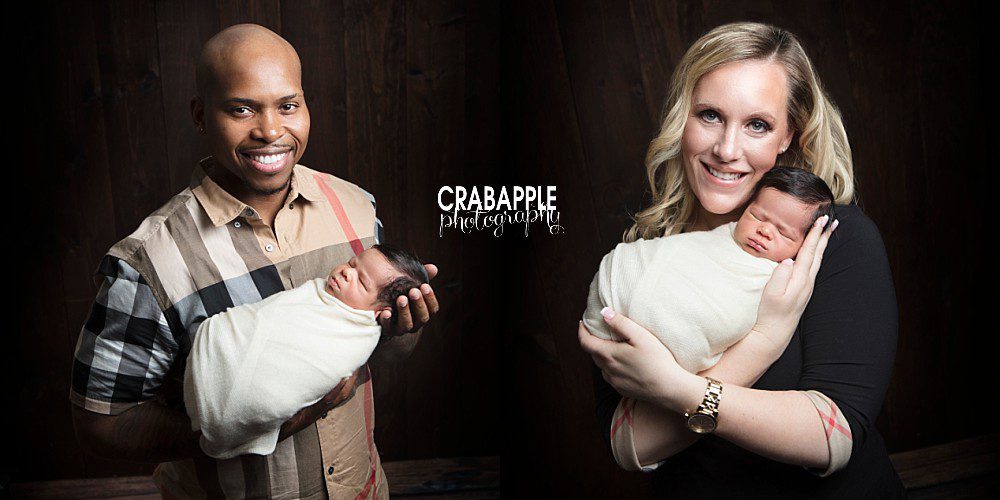 peabody newborn photos with mom and dad