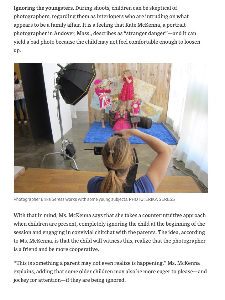 Andover Photographer in Wall Street Journal Article