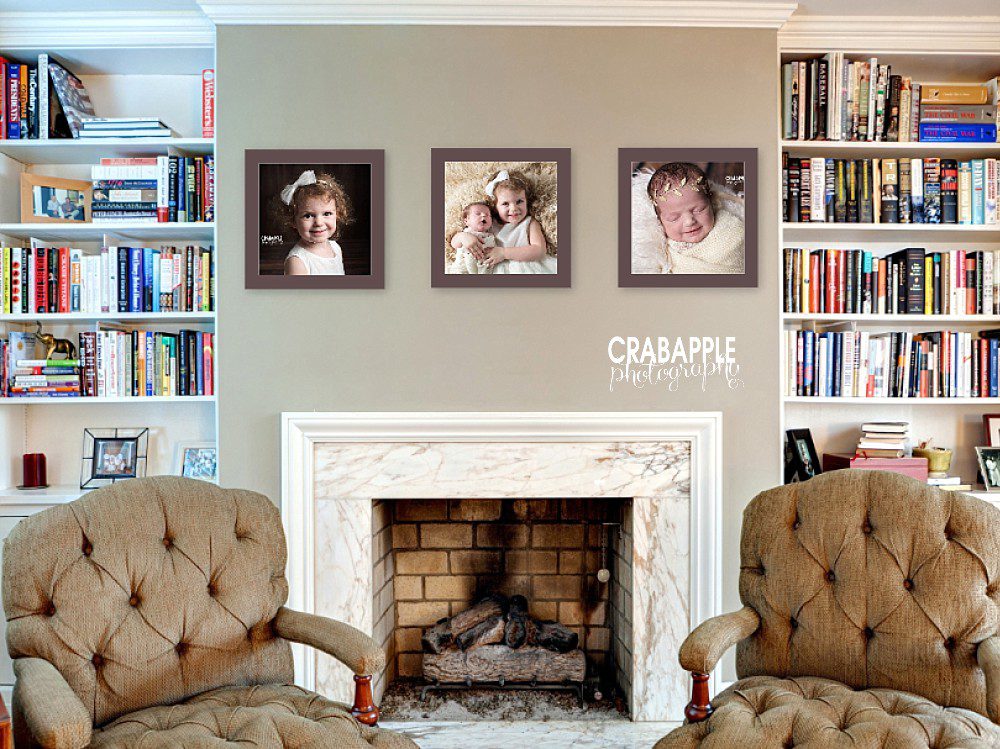 displaying your professional portraits at home