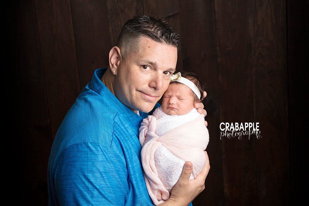 dad and daughter baby photos